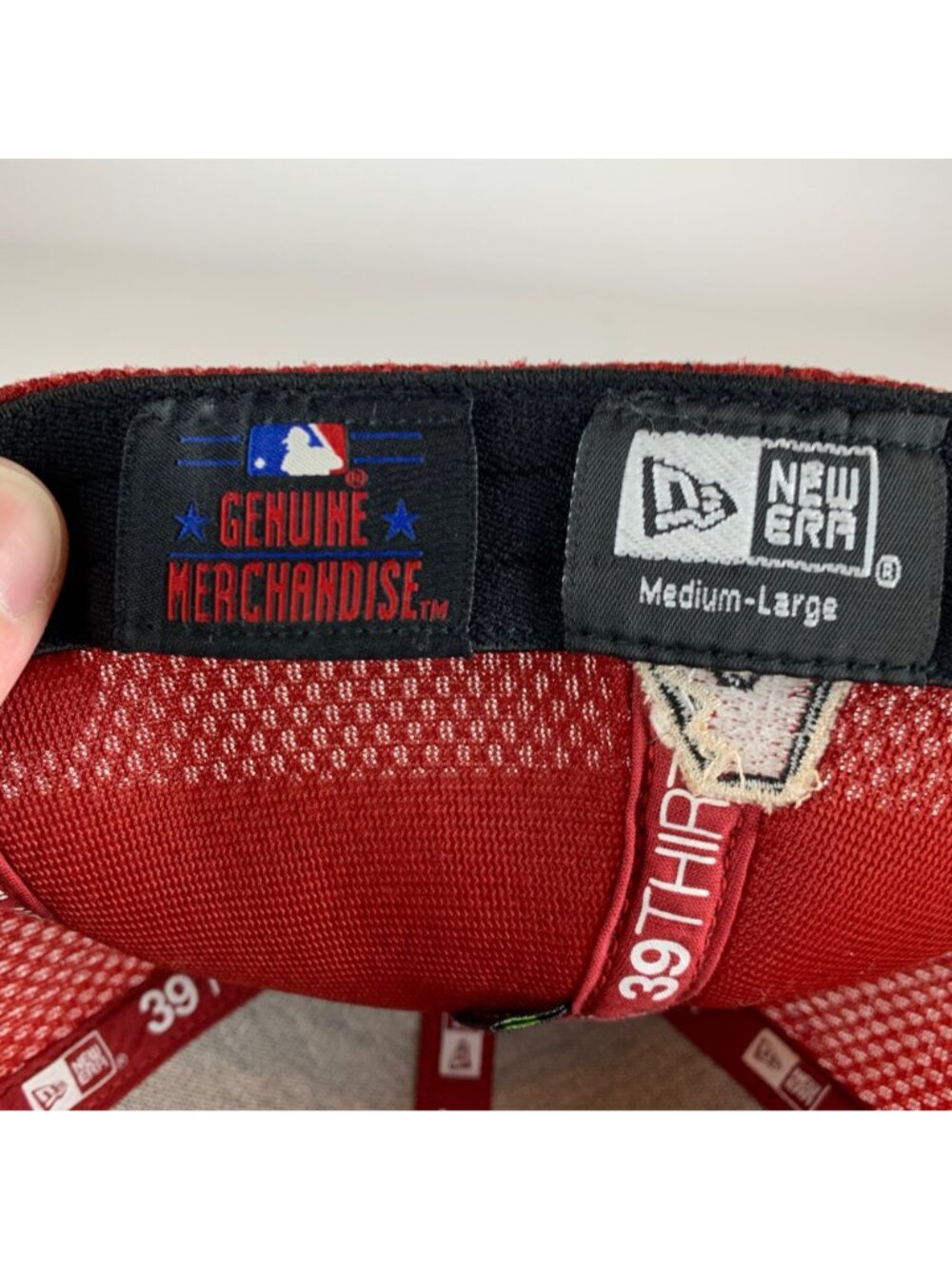 Arizona Diamondbacks MLB Red New Era 39Thirty Stretch Fitted Hat Mens M/L - Picture 5 of 5